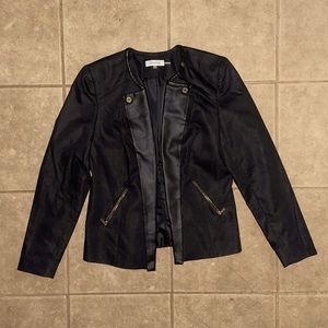 Calvin Klein Long Sleeve Womens Black Jacket Size 4